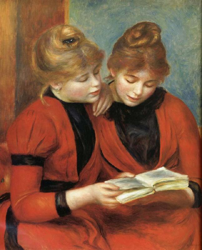Pierre Renoir Young Girls Reading oil painting picture
